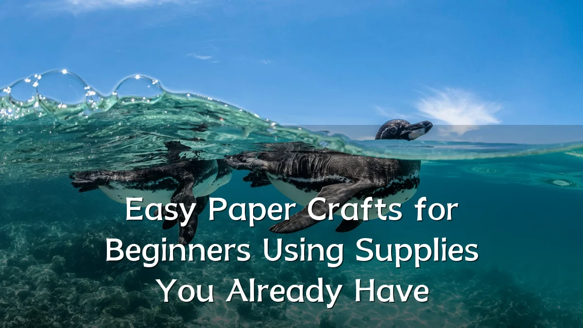 Easy Paper Crafts for Beginners Using Supplies You Already Have