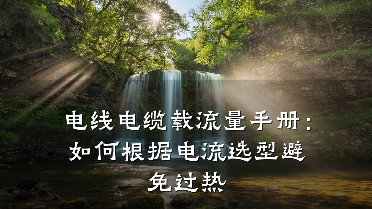 电线电缆载流量手册:如何根据电流选型避免过热