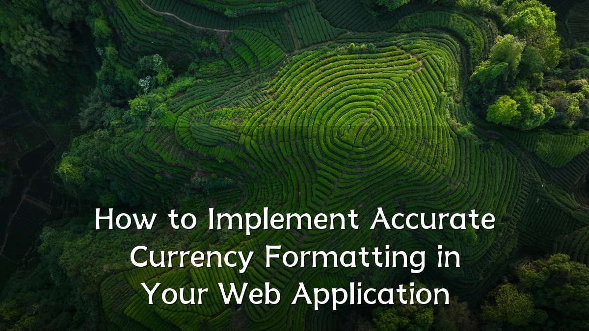 How to Implement Accurate Currency Formatting in Your Web Application