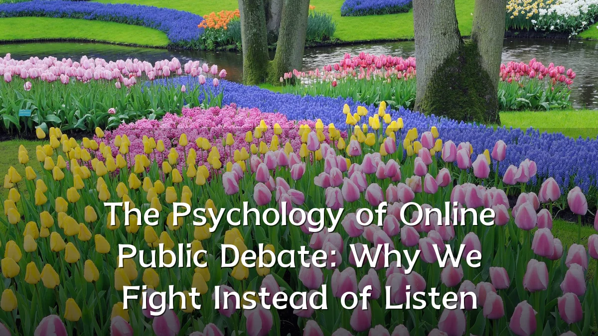The Psychology of Online Public Debate: Why We Fight Instead of Listen