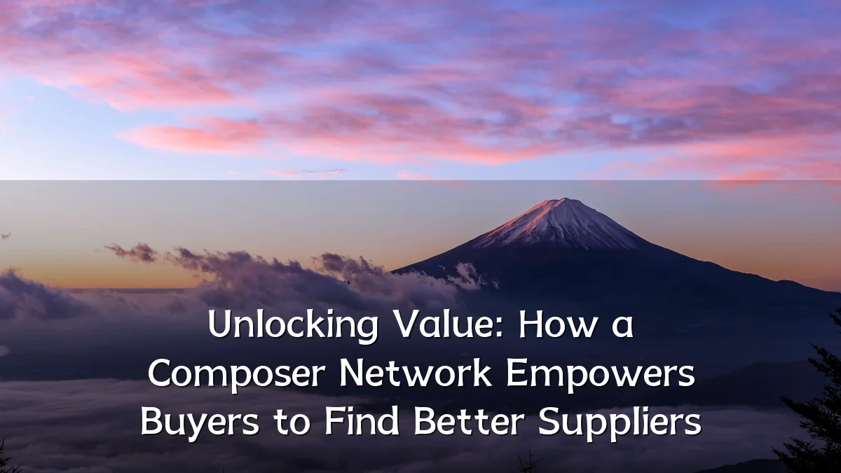 Unlocking Value: How a Composer Network Empowers Buyers to Find Better Suppliers