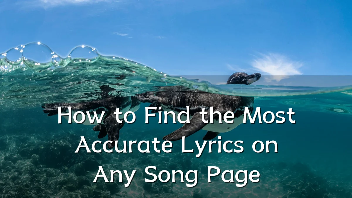 How to Find the Most Accurate Lyrics on Any Song Page