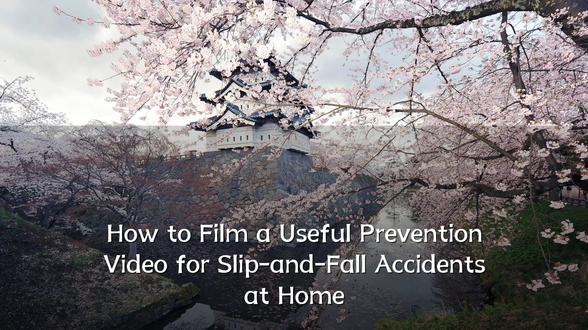 How to Film a Useful Prevention Video for Slip-and-Fall Accidents at Home