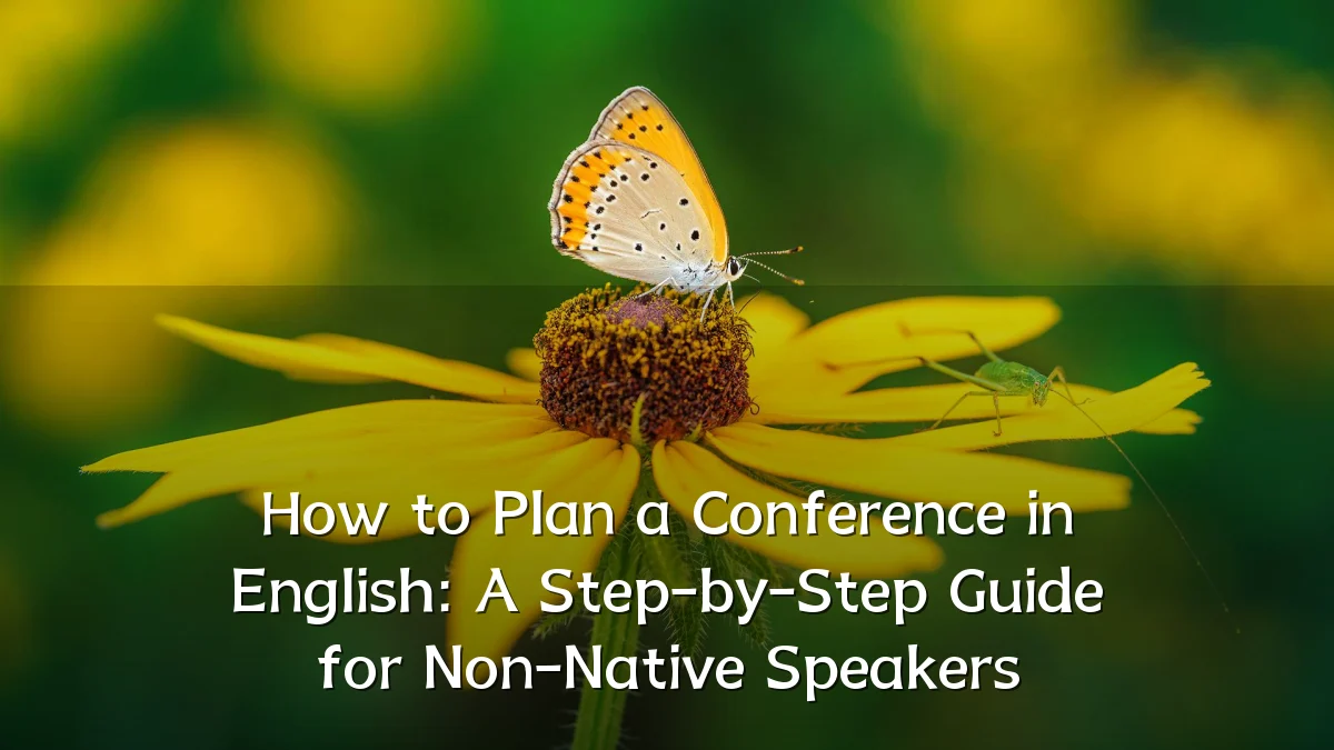 How to Plan a Conference in English: A Step-by-Step Guide for Non-Native Speakers