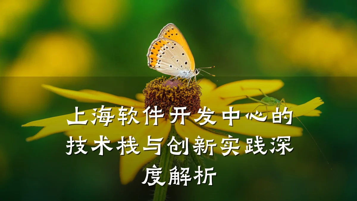 上海软件开发中心的技术栈与创新实践深度解析