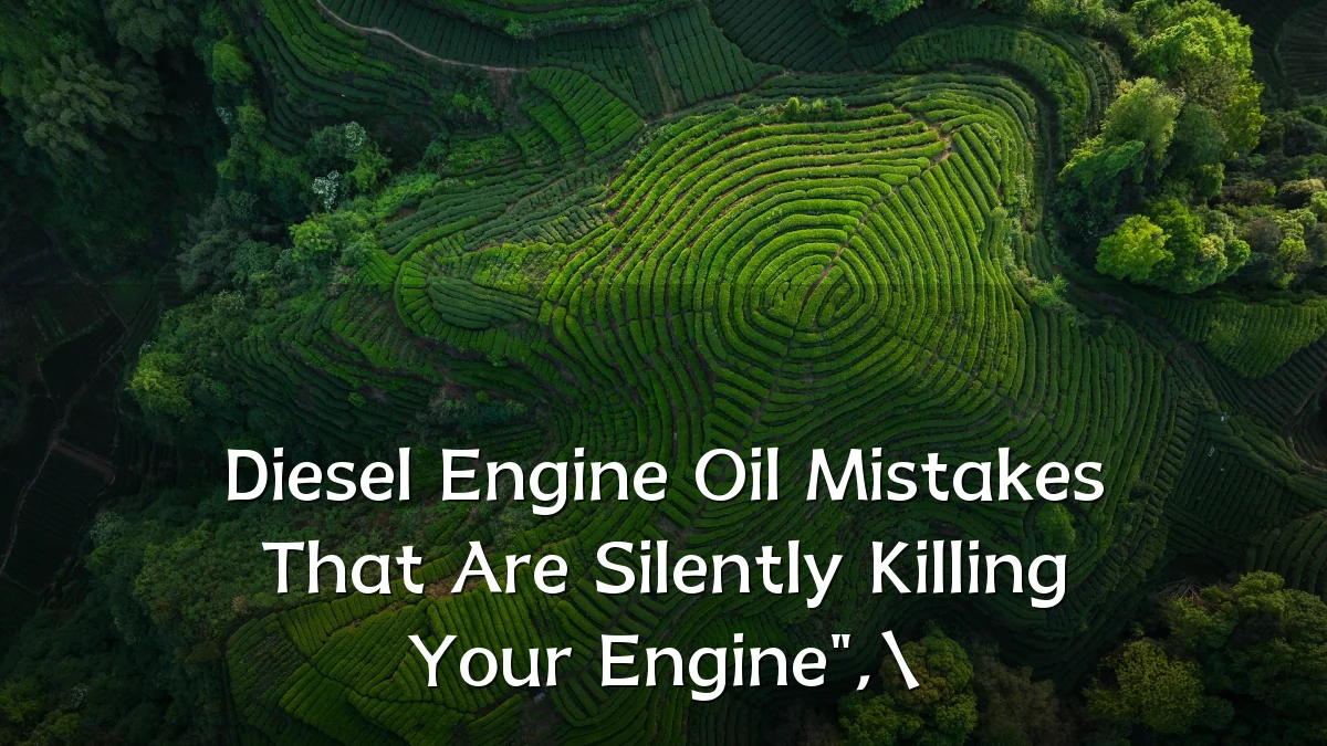 Diesel Engine Oil Mistakes That Are Silently Killing Your Engine",\